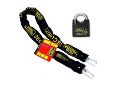 Bezpečnostní řetěz na motorku BW SKM s visacím zámkem Atlantic